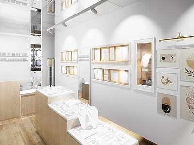 现代风格珠宝首饰店 镜面 橱 展示柜