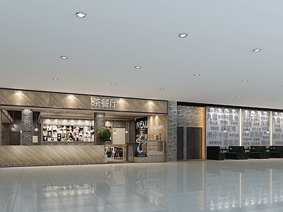茶餐厅 施工图 效果图