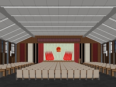 现代会议室 报告厅 排椅 大型