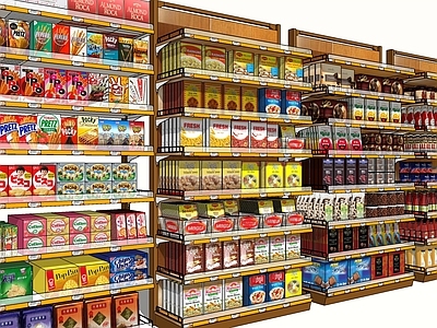 现代展架 展示柜 储物架 食品架
