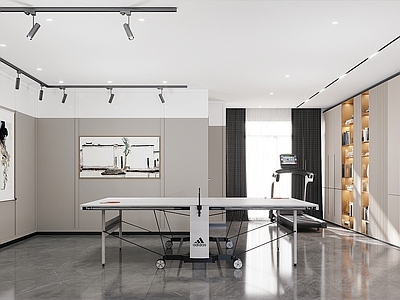 现代健身房 休闲区