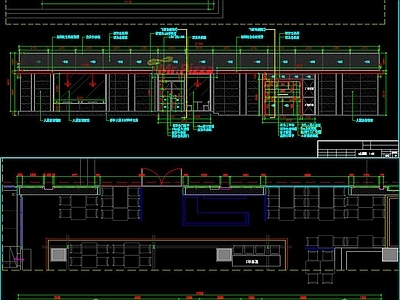时尚披萨店 快餐店CAD 施工图