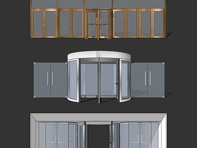 现代大门 旋转 酒店大