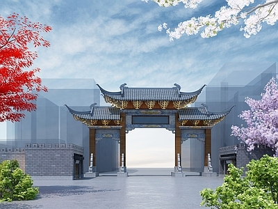 中式牌坊 大