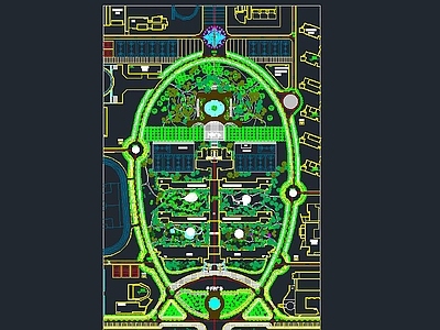 高级中学中心区绿化 施工图