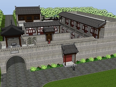 中式四合院 二层窑洞