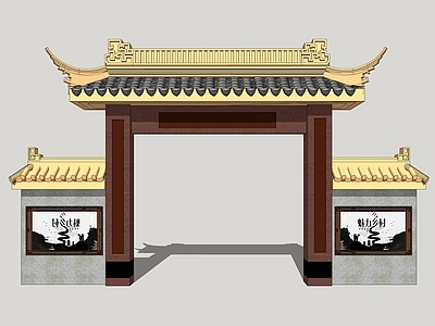 中式牌坊 大门