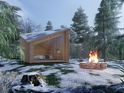 现代森林小屋