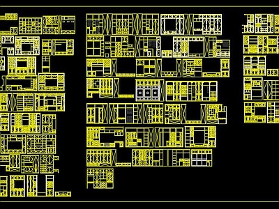 时尚北欧全屋家具CAD图纸 施工图