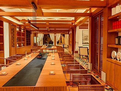 新中式店铺 茶楼