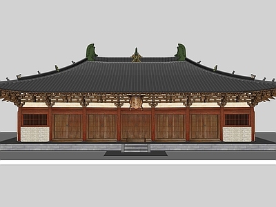 中式寺庙 大殿