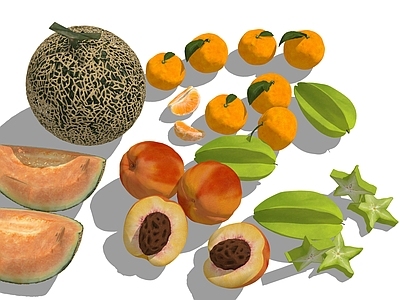现代水果蔬菜 哈密瓜 杨桃