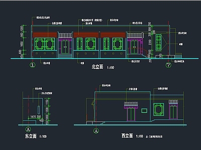 旧城改造沿街立面方案系列之三 施工图