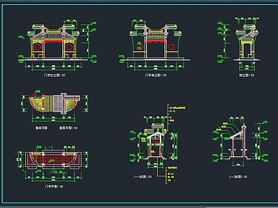 门亭 施工图