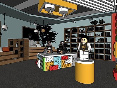 现代展厅 玩具