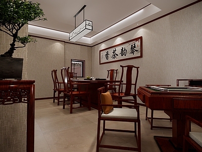 新中式茶室 棋牌室