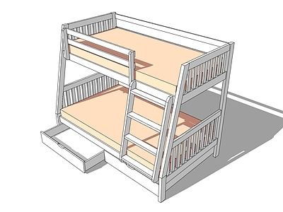 现代双层床 儿童床 上下铺