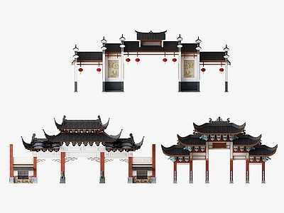 中式牌坊牌楼
