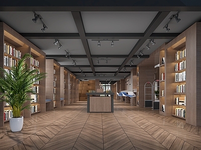 工业风书店