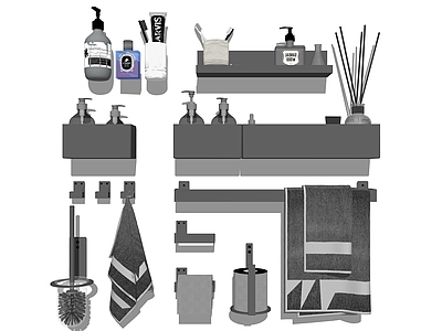 现代卫浴用品 洗漱用品