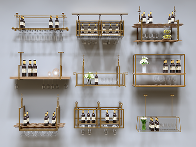 现代风格酒架