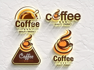 现代咖啡LOGO灯箱