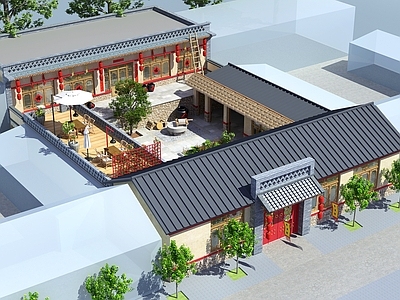 中式民宿 小院