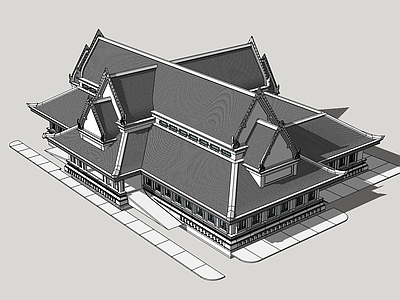 东南亚风格建筑 寺庙