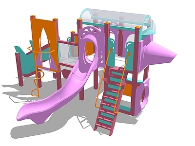 现代儿童滑梯 儿童器材