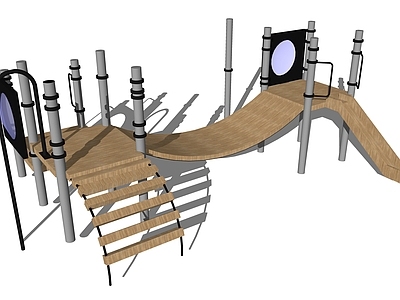 现代风格儿童滑梯
