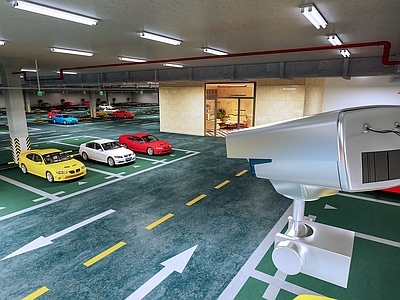 现代地下停车场
