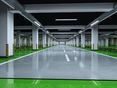 现代地下停车场