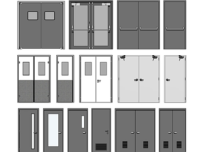 现代门 消防门 防火门 防烟门 常闭门 应急门