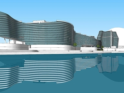 现代城市规划 深圳大梅沙概念模型