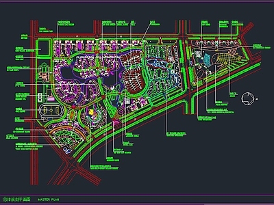 住宅区规划 施工图 规划设计