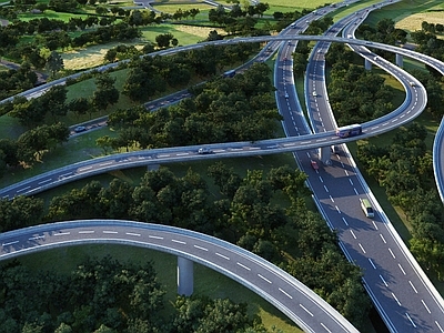 现代高架桥 公路大桥