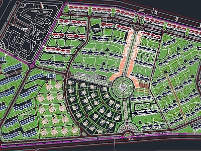 大型居住小区规划图 施工图