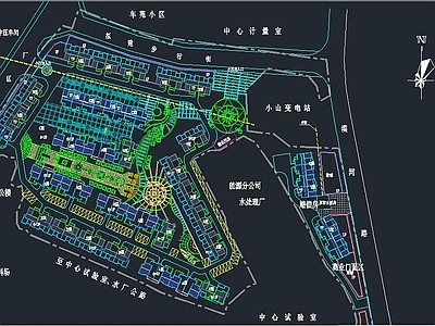 多层小区规划 施工图 规划设计