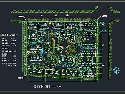 多层小区规划 施工图 规划设计