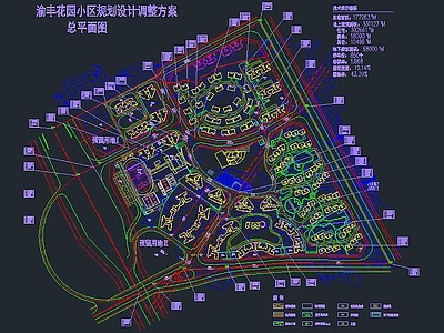 多层小区规划 施工图 规划设计