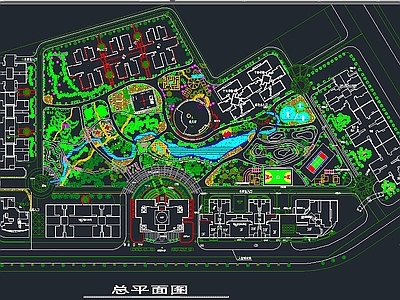 高层小区规划 施工图 规划设计
