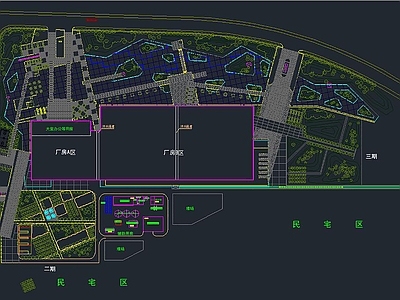 广东万绿湖基地规划图 施工图 景观