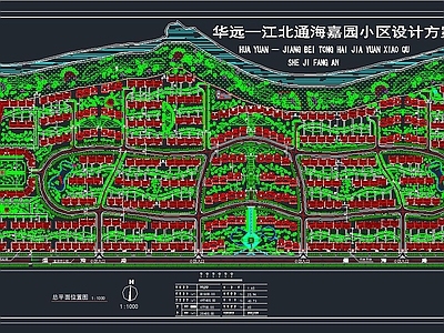 华远 江北通海嘉园规划图 施工图 规划设计