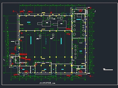 集中供热站建筑总图 施工图 规划设计