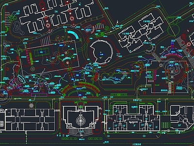 加洲花园小区规划图 施工图 规划设计