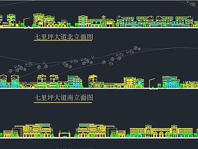 街景立面规划图 施工图