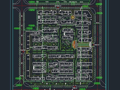 经南二路小区规划 施工图 规划设计