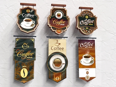 美式装饰灯 灯箱 吊旗 咖啡LOGO 霓虹灯
