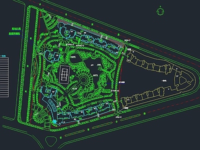 居住小区规划设计图 施工图