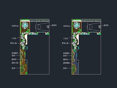 某庭院景观设计 施工图 概念方案